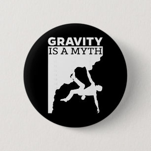 Gravity Myth Bouldering Climbing Mountaineering 6 Cm Round Badge
