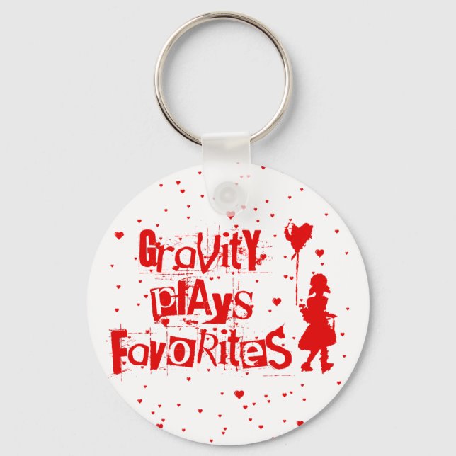 gravity plays favourites key ring (Front)