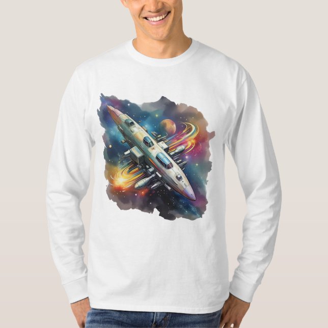 Gravity’s Path – Cosmic Voyage T-Shirt (Front)