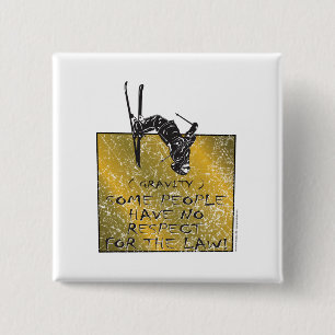Gravity Skier 15 Cm Square Badge