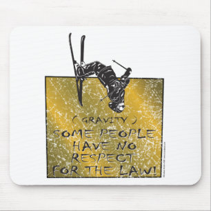 Gravity Skier Mouse Pad