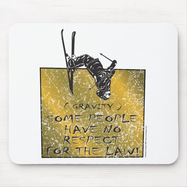 Gravity Skier Mouse Pad (Front)