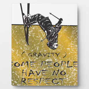 Gravity Skier Plaque