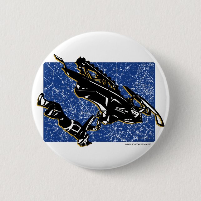 GRAVITY-SLED 6 CM ROUND BADGE (Front)