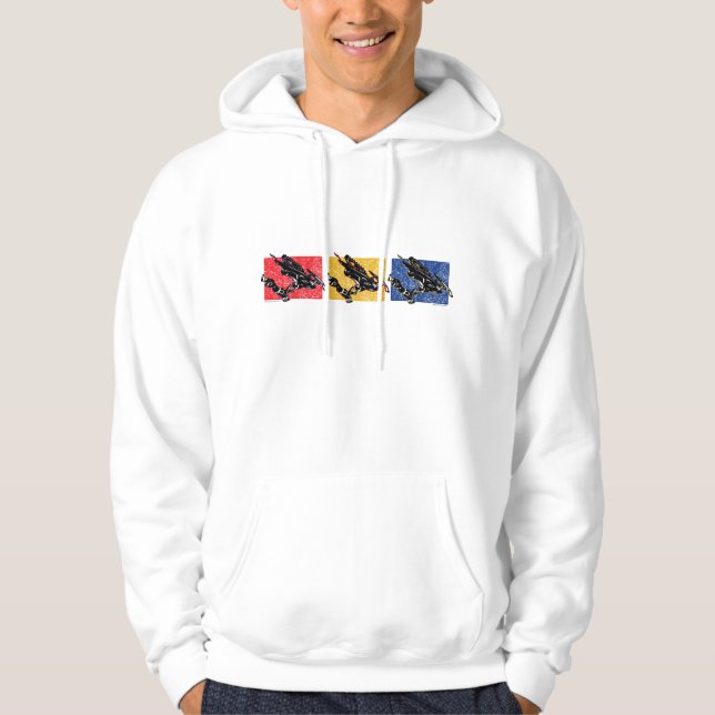 GRAVITY-SLED-in-three-colour Hoodie (Front)