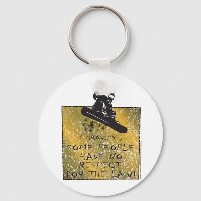 Gravity-Snowboarder Key Ring (Front)