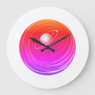 Gravity style look large clock