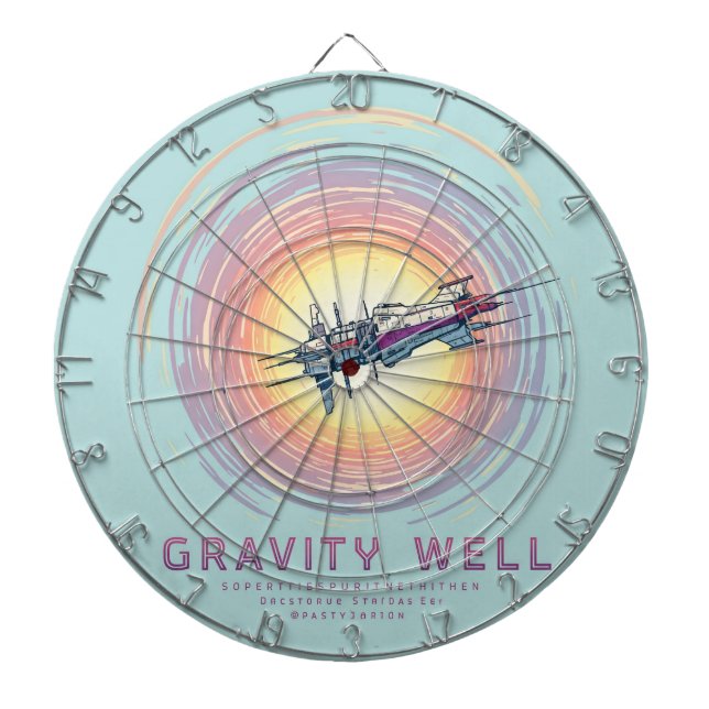 Gravity Well Dartboard: A Cosmic Challenge Dartboard (Front)