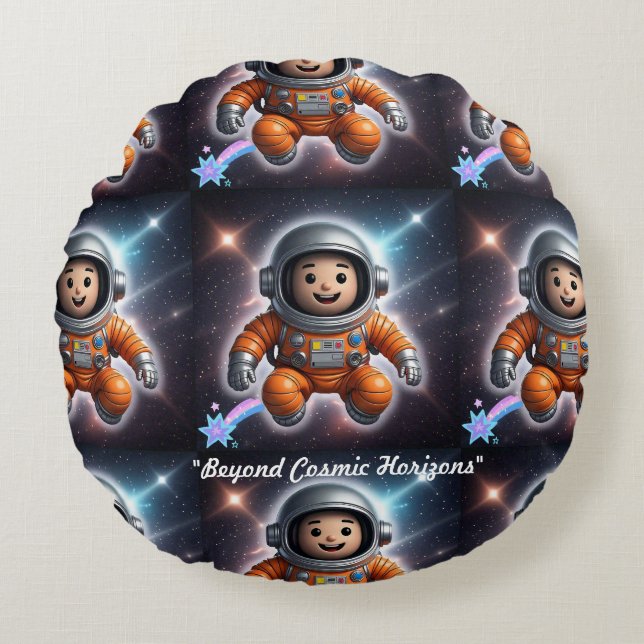 "Gravity's Realm" Round Cushion (Front)