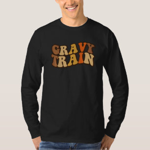 Gravy Train Vintage Thanksgiving Turkey  Love Grav T-Shirt