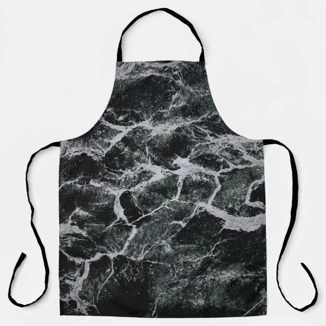 GRAY AND BLACK PAINTING APRON (Front)