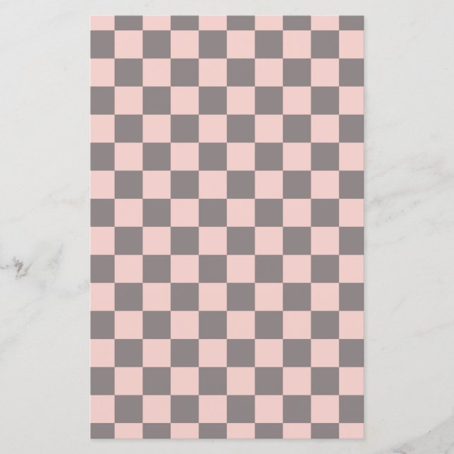 Gray and Pink Checkerboard (Front)