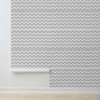 Gray and white Chevron Pattern  Wallpaper