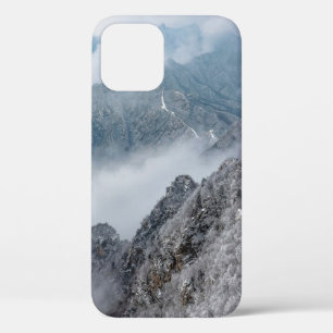 GRAY AND WHITE MOUNTAIN UNDER WHITE CLOUDS DURING iPhone 12 CASE