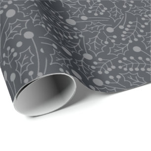 Gray and White Perfect Christmas Wrapping Paper