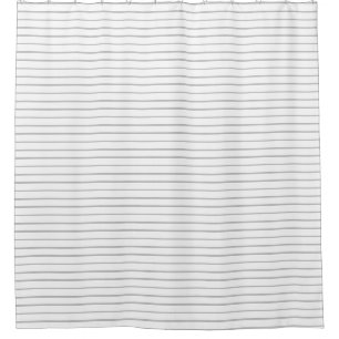 Gray and White stripe Shower Curtain