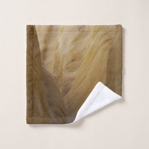 Gray and yellow stone wash cloth