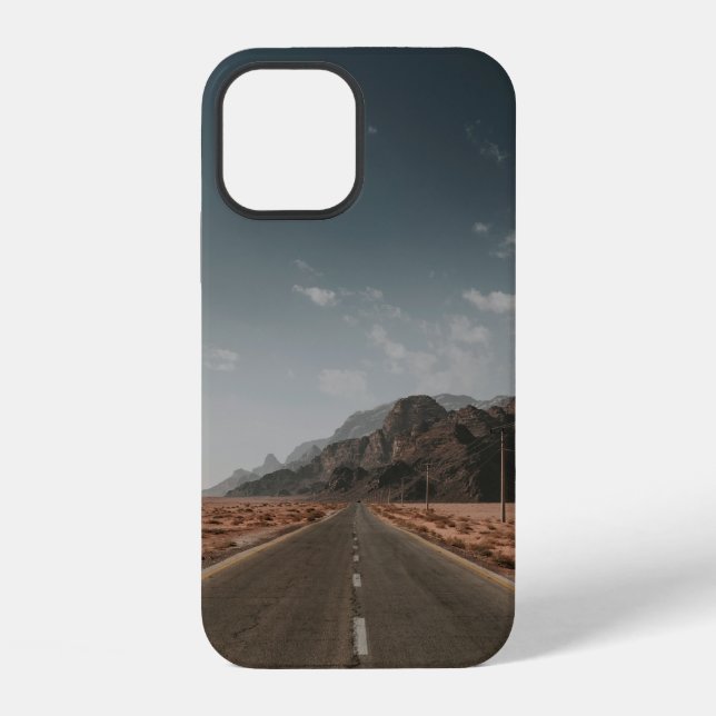 GRAY ASPHALT ROAD iPhone CASE (Back)