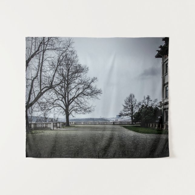 Gray autumn day in Prague Tapestry (Front (Horizontal))