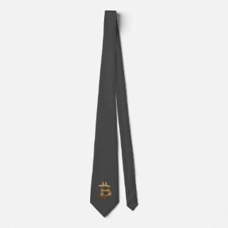 Gray Bitcoin Neck Tie
