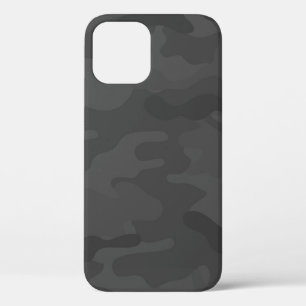 Gray Camo Pattern iPhone 12 Case