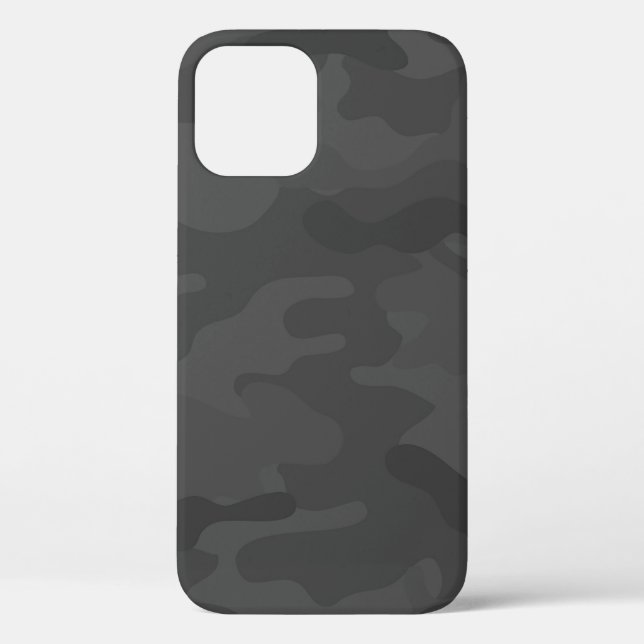 Gray Camo Pattern Case-Mate iPhone Case (Back)
