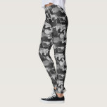 Gray Camouflage Cats Pattern Grey Kitty Cats Camo Leggings<br><div class="desc">Cat Lover's Leggings. Grey camouflage pattern with cute,  funny and cool cats and kittens. These gray camo cats leggings make a fun feline fashion statement.</div>