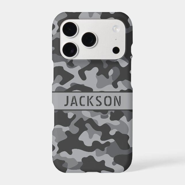 Gray Camouflage Personalized (Back)