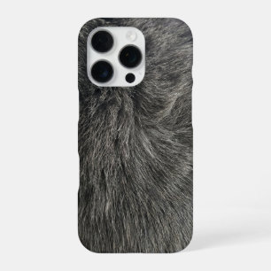 gray cat iPhone 16 pro case
