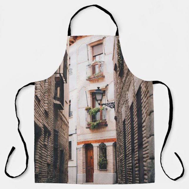 GRAY CONCRETE ALLEY DURING DAYTIME APRON (Front)