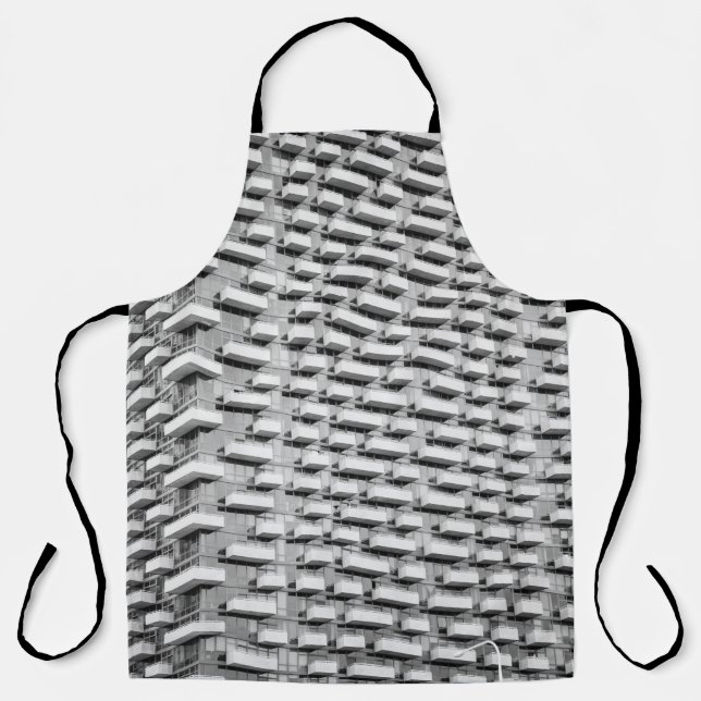 Gray concrete building apron (Front)