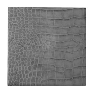 Gray crocodile tile