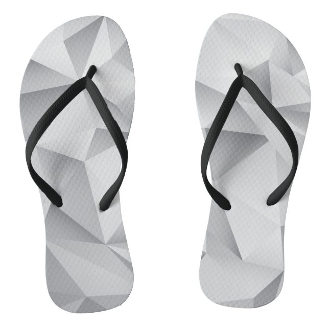 Gray Diamonds Thongs (Footbed)
