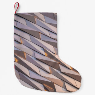 Gray digital small christmas stocking