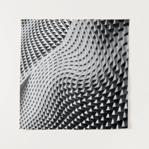 Gray digital wallpaper tapestry
