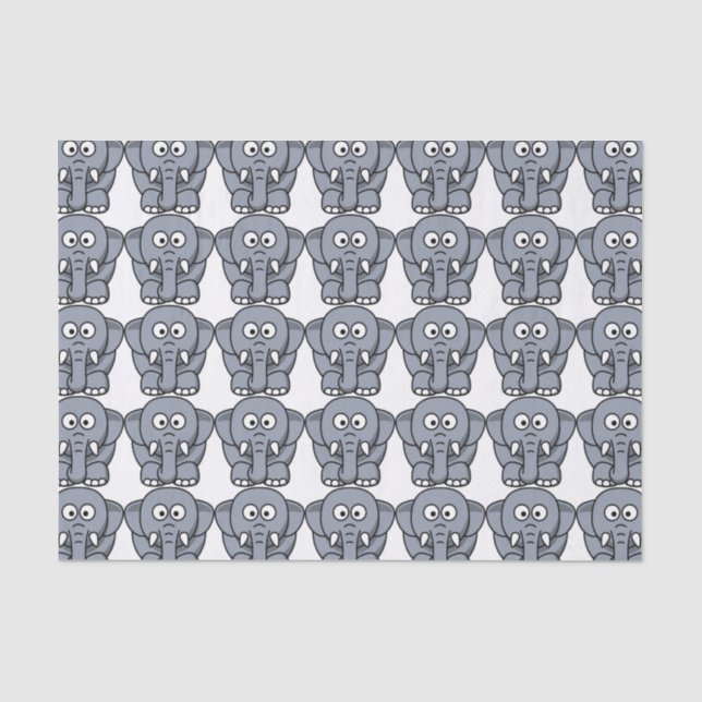 GRAY ELEPHANT TISSUE PAPER (Front)