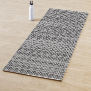 Gray Fabric Cloth Yoga Mat