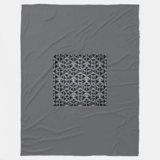 Gray Fashion Fleece Blanket, Large Blanket