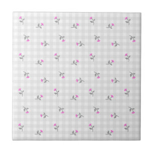 Gray Field & Check    Ceramic Tile