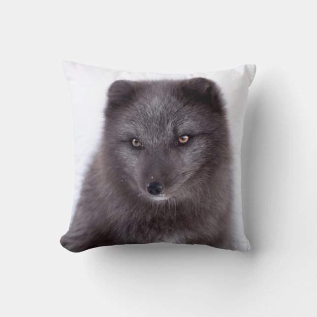 GRAY FOX CUSHION (Front)
