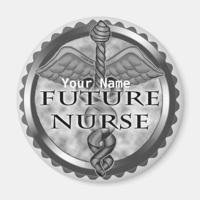 Gray Future Nurse Magnet (Front)