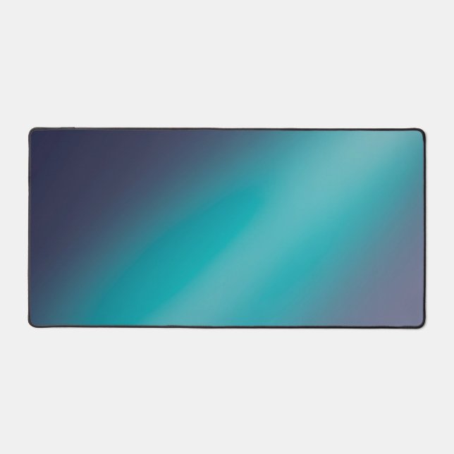 gray green moonlight ombre   desk mat (Front)