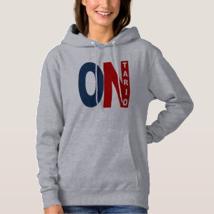 Gray Hooded Sweet for Women ONTARIO Hoodie