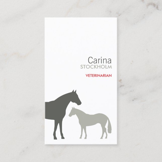 GRAY HORSES BUSINESS CARD (Front)
