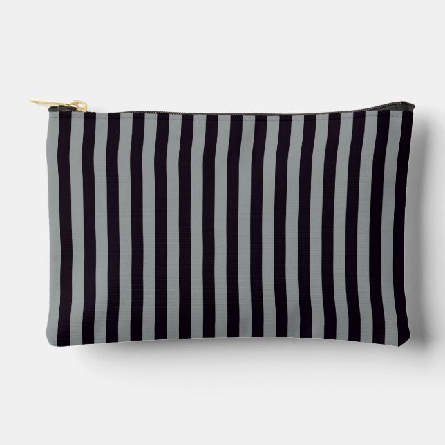 gray jaguar stripes accessory pouch (Front)