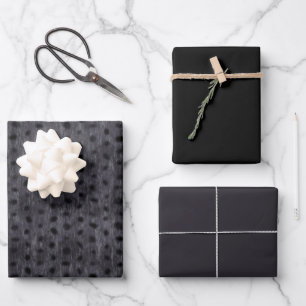 Gray Leopard    Wrapping Paper Sheet