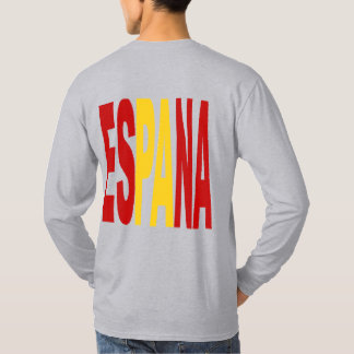 Gray long sleeve back T-shirt SPAIN