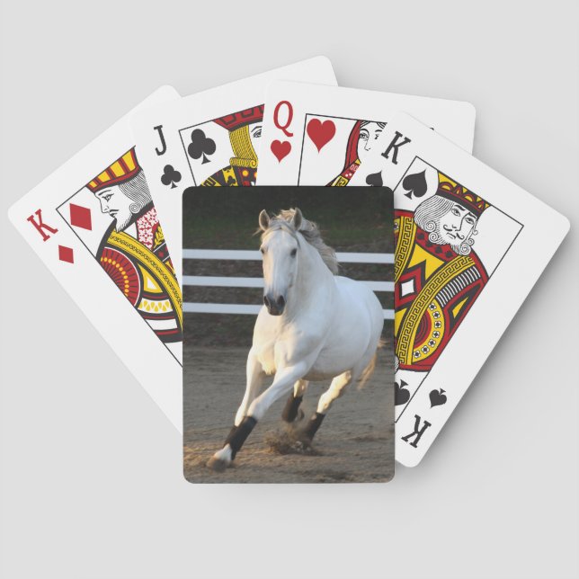 Gray Lusitano at Liberty Playing Cards (Back)