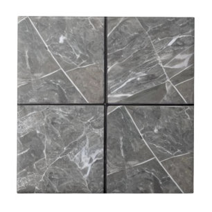 Gray marble 4 squares ceramic tiles