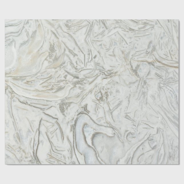 Gray marble surface pattern wrapping paper (Flat)